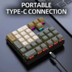 APAYADO K33 Mini Numeric Keyboard with detachable USB cable connected