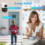 ASECAM outdoor surveillance camera installed on wall