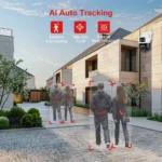 Dual screen interface shown on smartphone app iCSee