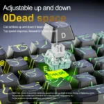 ATTACK SHARK X68HE Magnetic Keyboard Red Wired Mechanical for Pro Gaming 0.01mm Rapid Trigg 8000Hz SOCD/Rs 0.125ms 128K Rate - Image 6