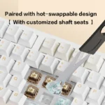 AULA F108 Wired Bluetooth 2.4Gwireless three - mode connection mechanical keyboard gasket structure RGB lighting effect - Image 3