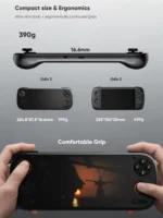 AYN Odin 3 handheld gaming console displaying Android home screen