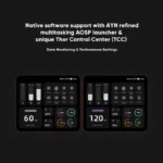 AYN THOR handheld console displaying Android OS on screen