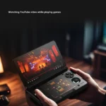 Close-up of AYN Thor Type-C charging and HDMI ports