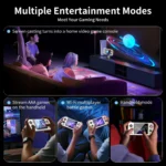 Close-up of Anbernic RG476H touchscreen display