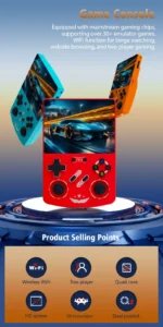 BOYHOM R40XX open-source ArkOS handheld game player in use