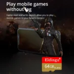Eldingu TF Card 64GB Class10 A1 product side view