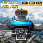 Accessories included with A14 Pro Max drone: spare propellers, USB cable, TF card