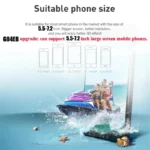 G04EB VR Glasses 3D Virtual Reality Glasses Google Cardboard Box Stereo Mic Headset Helmet for 5.5-7.2" Phone,Support Joystick - Image 2