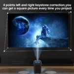 HONGTOP Android Smart Mini Projector 300ANSI Lumen Portable Projector 4K with WIFI Bluetooth 1080P Home Movie Theater Beamer - Image 3