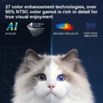 HONGTOP Android Smart Mini Projector 300ANSI Lumen Portable Projector 4K with WIFI Bluetooth 1080P Home Movie Theater Beamer - Image 5