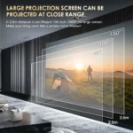 HONGTOP P10 Smart 4K Android WiFi Portable 1080P Home Theater Video LED Bluetooth Mini Projector 4GB 64GB Android 10 Projector - Image 6