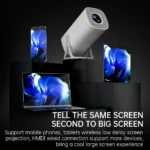 HONGTOP S40 Android 11 Mini Projector Support 4K 1080P 2.4G/5GWIFI BT5.0 Projector 1280*720P Home Cinema Portable Projector - Image 6