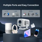 HUAWEISHI 4K Projector Android Native Portable 1080P Auto Focus 600ANSI Video home Cinema Outdoor hd led Projetor - Image 6