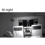 JIENUO 4K 5MP CCTV camera installed outdoors on wall mount