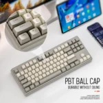 M87 Wireless Keyboard Gaming,87keys Dual Mode Bluetooth Keyboard with Rainbow-light RGB,PBT Ballcaps for Silent Office Gaming - Image 3