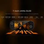 MANGMI Pocket Max handheld console showing screen and controls together