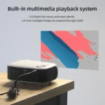 MINI Projector Portable 3D LED Video Projectors Home Cinema Theater Game Laser Beamer Smart TV BOX 1080P 4K Via HD Port A2000 - Image 2