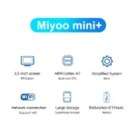 MIYOO Mini Plus portable game console side angle showing controls
