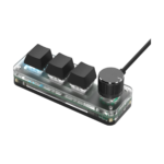 Macropad Macro Programming Keyboard RGB Mini Hot Swap Gaming Custom Knob Keypads Red Switch 3 Keys Knob For Photoshop Multimedia