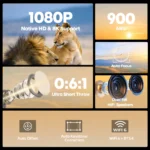 Magcubic 900ANSI HY450 C Auto Focus Projector 8K 1080P Ultra Short Throw Allwinner H726 BT5.4 Auto Offset Home Theater Voice - Image 2