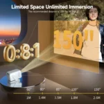 Magcubic HY310X 4K Mini Projector With Full HD 1080P 420ANSI Android 11 Auto Focus Keystone for Outdoor Theater Stand Projector - Image 3