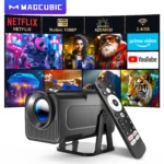 Magcubic HY320 NTV Netflix Officially Licensed Android 13 Projector with 1080P 500ANSI Prime Video YouTube WIFi BT5.2 Portable