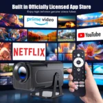 Magcubic HY320 NTV Netflix Officially Licensed Android 13 Projector with 1080P 500ANSI Prime Video YouTube WIFi BT5.2 Portable - Image 3