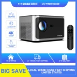 Magcubic HY350 Projector Android 11 4K 1080P 580ANSI Wifi6 Voice Control Allwinner H713 Electronic Focus BT5.0 Home Projetor