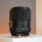 Close-up of Meike 35mm F1.8 lens autofocus motor