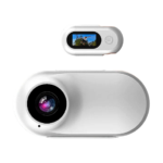 Black mini sports camera with 0.96 inch screen and 150 degree lens