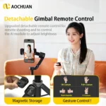 Extended 51cm rod on AOCHUAN Smart X3 smartphone stabilizer