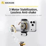AOCHUAN Smart X3 gimbal showing zoom wheel and control buttons
