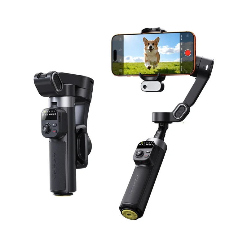 AOCHUAN Smart X3 handheld 3-axis smartphone gimbal with extension rod