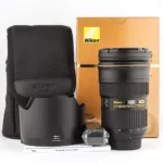 Nikon AF-S 24-70mm f2.8G ED lens with lens cap attached