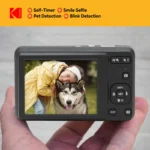 Side angle of KODAK PIXPRO FZ55 showing telescopic lens