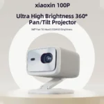 Original Lenovo Xiaoxin 100P Projector 1140 ANSI Auto Focus Wifi6 Smart Home Theater 360 PTZ Support 4K HD Portable Projector - Image 2
