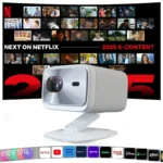 Original Lenovo Xiaoxin 100P Projector 1140 ANSI Auto Focus Wifi6 Smart Home Theater 360 PTZ Support 4K HD Portable Projector