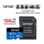 Lexar 633x Micro SD Card front view