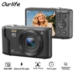 Ourlife compact digital camera with 2.8 inch LCD and 16x zoom front view