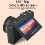 Ourlife lightweight vlog camera highlighting compact size and portability