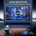 P30PRO Android 14 Smart Mini Projector WiFi6 BT 5.0 Supports 4K 1280 * 720P Supports Screen Mirroring Home Theater Projector - Image 5