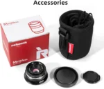 Close-up of Pergear 25mm F1.7 lens aperture blades