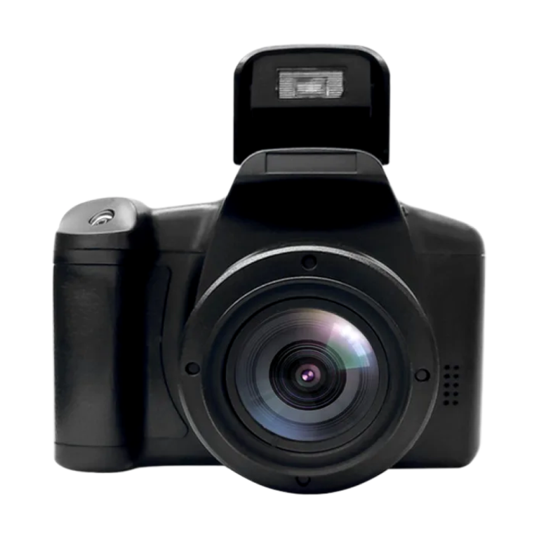 Portable 16MP DSLR camera with 16X digital zoom front view