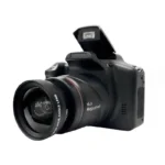 Erilles DSLR camera showing 2.4 inch LCD screen