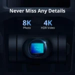 Close-up of Potensic ATOM 2 drone flying with 3-axis gimbal camera