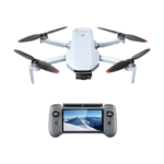 Potensic ATOM 2 drone with PTD 1 remote control and 4K camera on white background