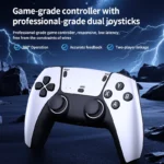 RS5 game console front view with controllers