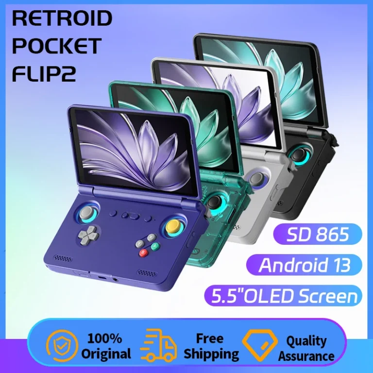 Retroid Pocket Flip2 handheld gaming console front view