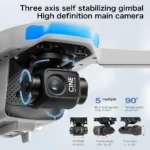 Folded S-X1 MAX drone showing compact design with remote controller